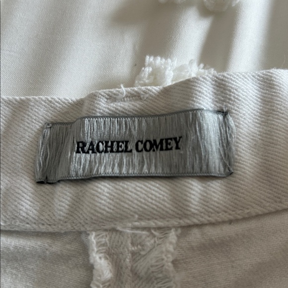 Rachel Comey White wide leg Denim with Frayed hem size 6 - Picture 3 of 10